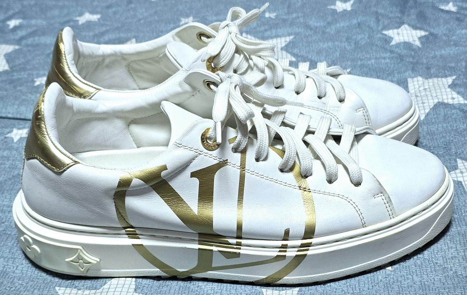 루이비통 화이트골드 타임아웃스니커즈 240~250mm