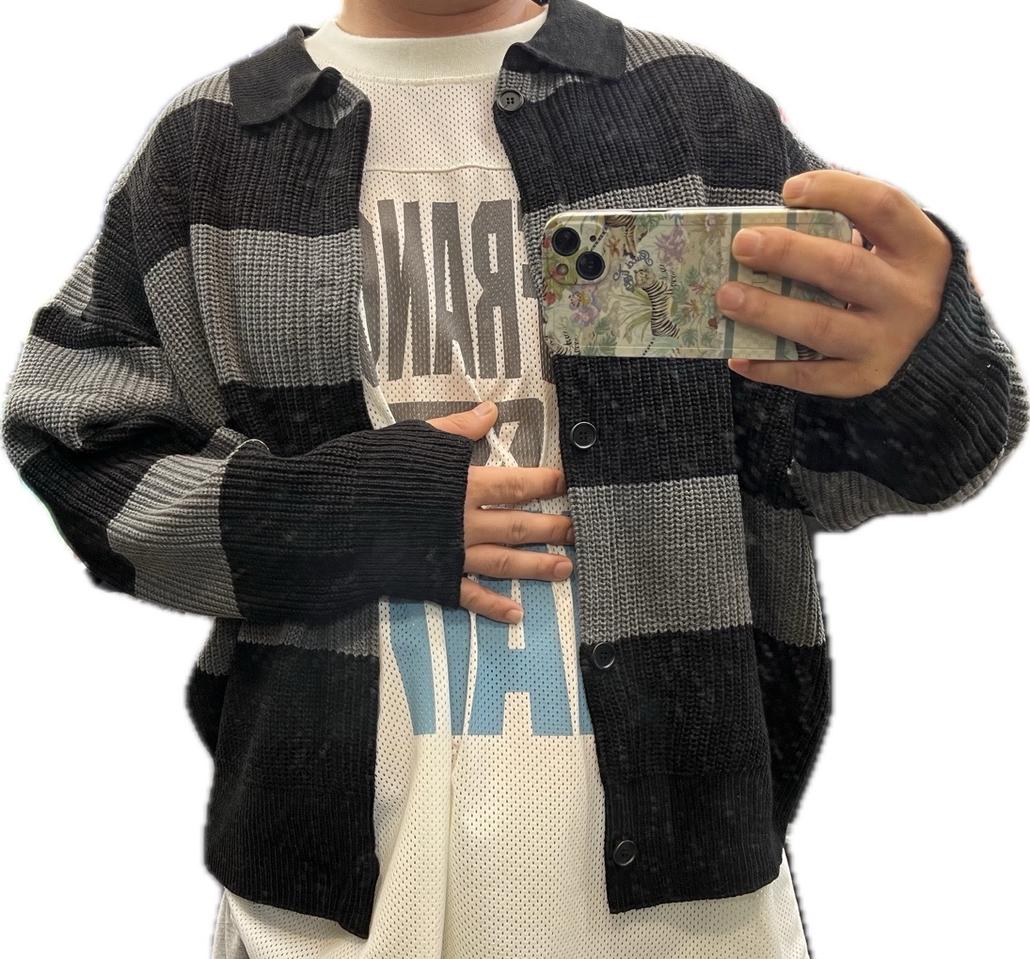 숏 나그랑 니트 가디건