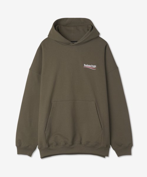 (L/110이상)발렌시아가 웨이브 로고 후드티