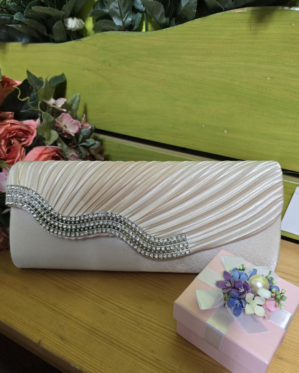 한복가방 / 드레스가방/정장핸드백/큐빅장식 / 주름장식 핸드백