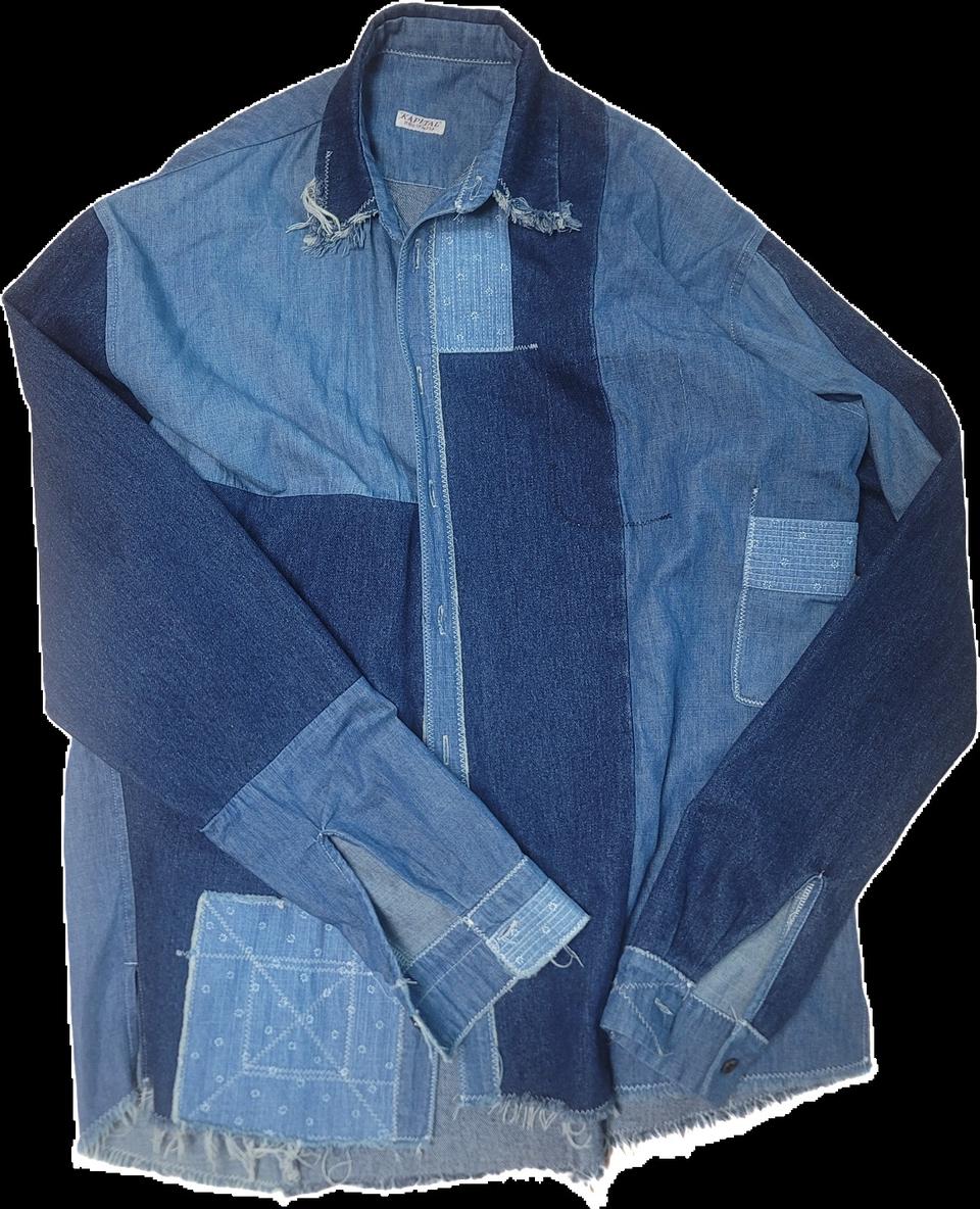 (japan)패치워크 셔츠