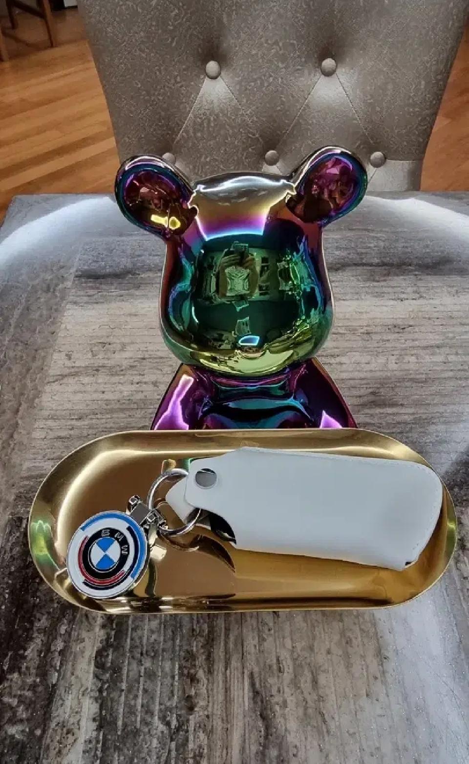 수납 접시 들고있는 곰돌이 홈데코