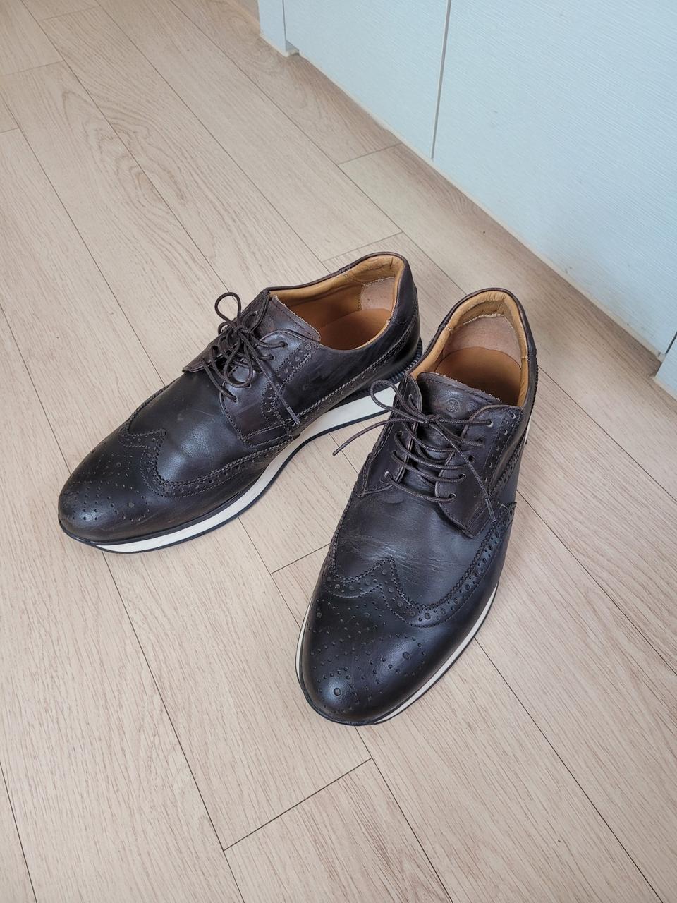 마시모두띠 Massimo dutti 윙팁 클리퍼 290 다크브라운