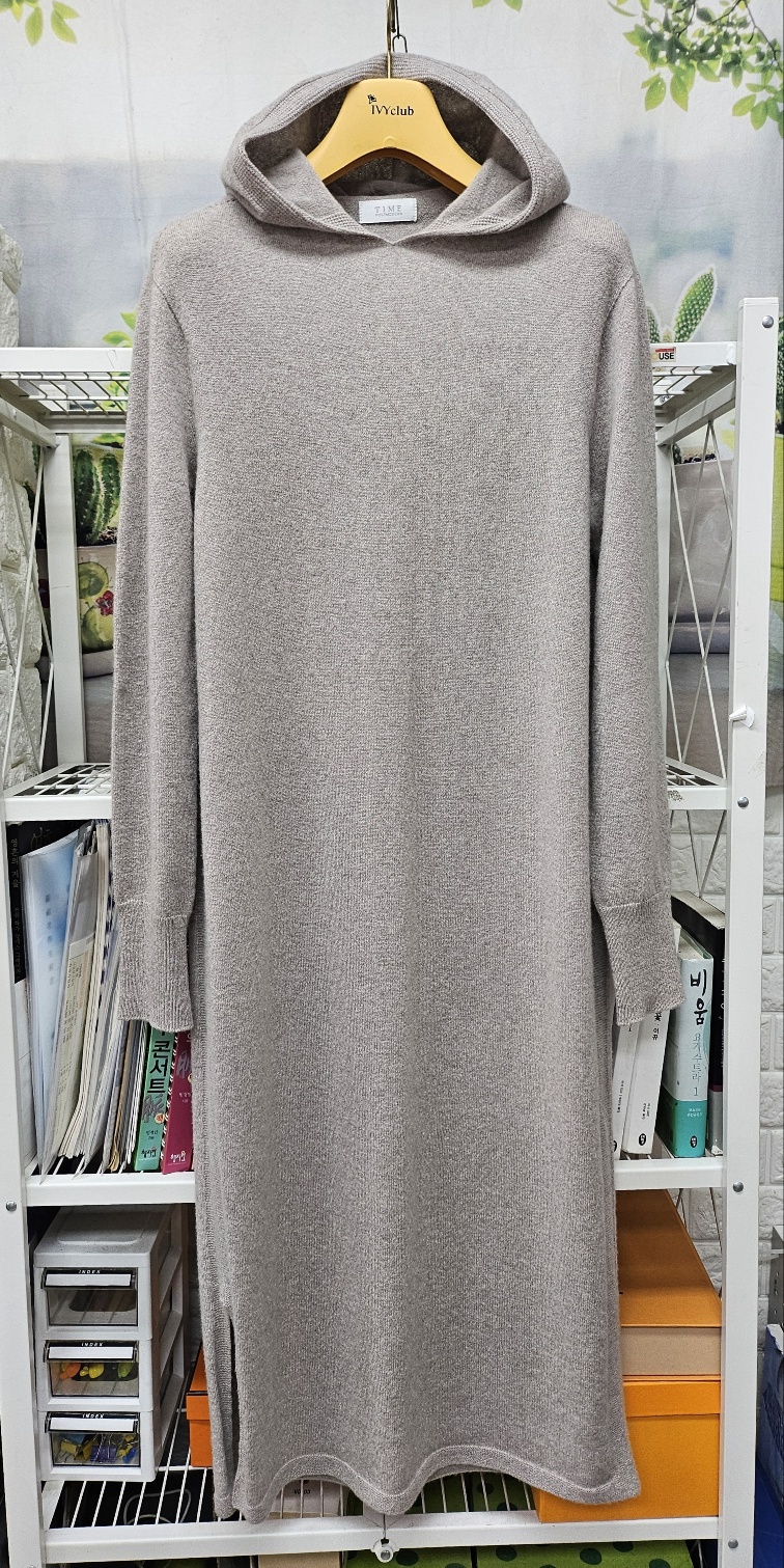 타임 롱원피스 캐시미어 니트원피스 후드원피스 (90) WI92