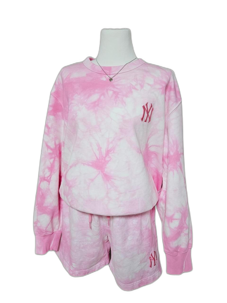 MLB 핑크나염 맨투맨set 새상품