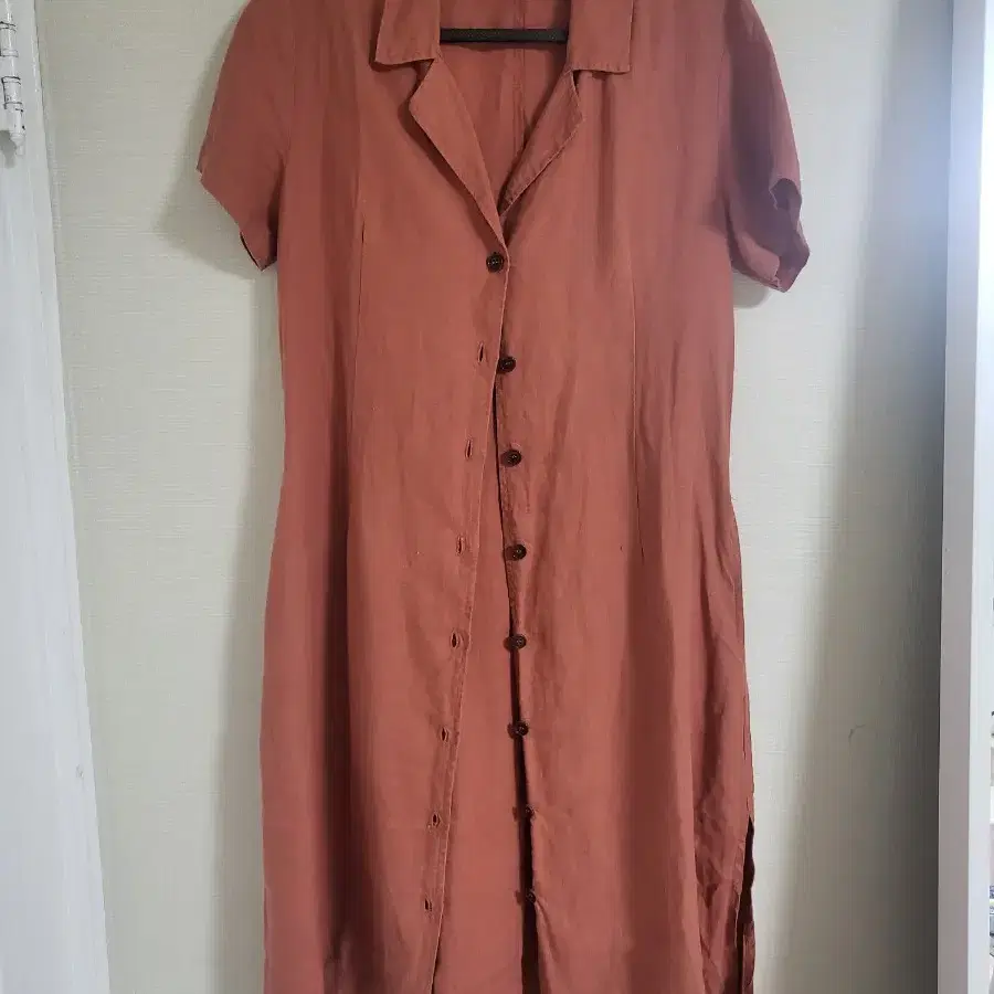 룩캐스트 린넨 롱원피스