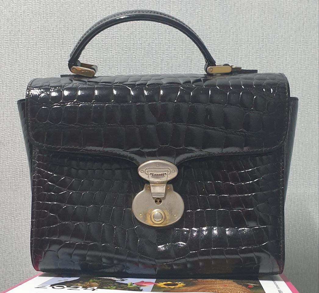 이태리 악어무늬 도트백