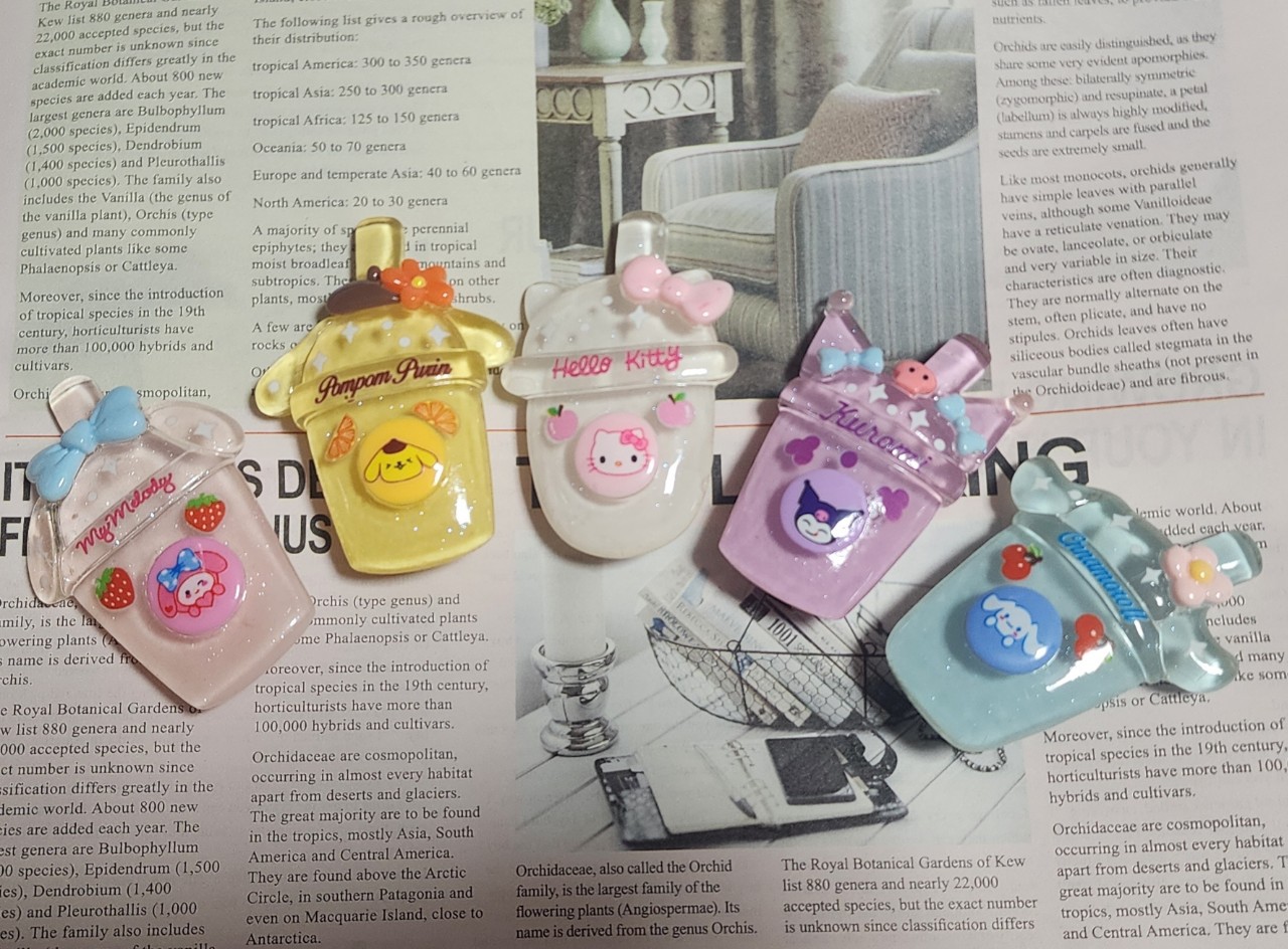 빅파츠 캐릭터 집게핀 5종