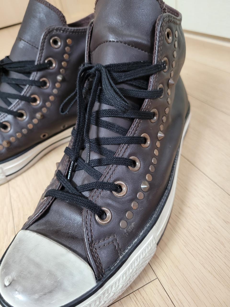 컨버스 Converse 존바바토스 스터드 하이 275사이즈 다크브라운