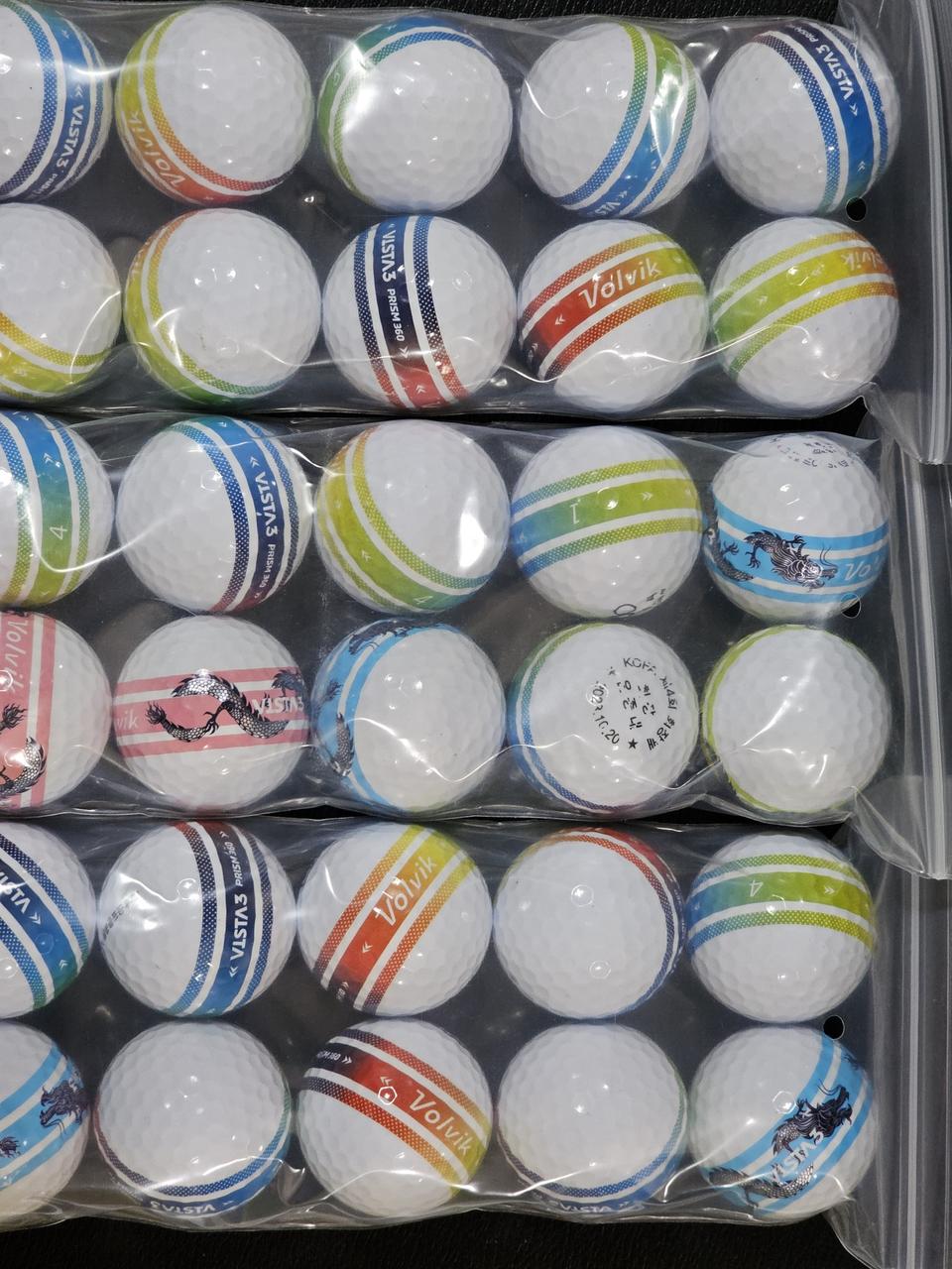 볼빅 비스타3  프리즘360 3피스 A+급 30개 골프공 로스트볼