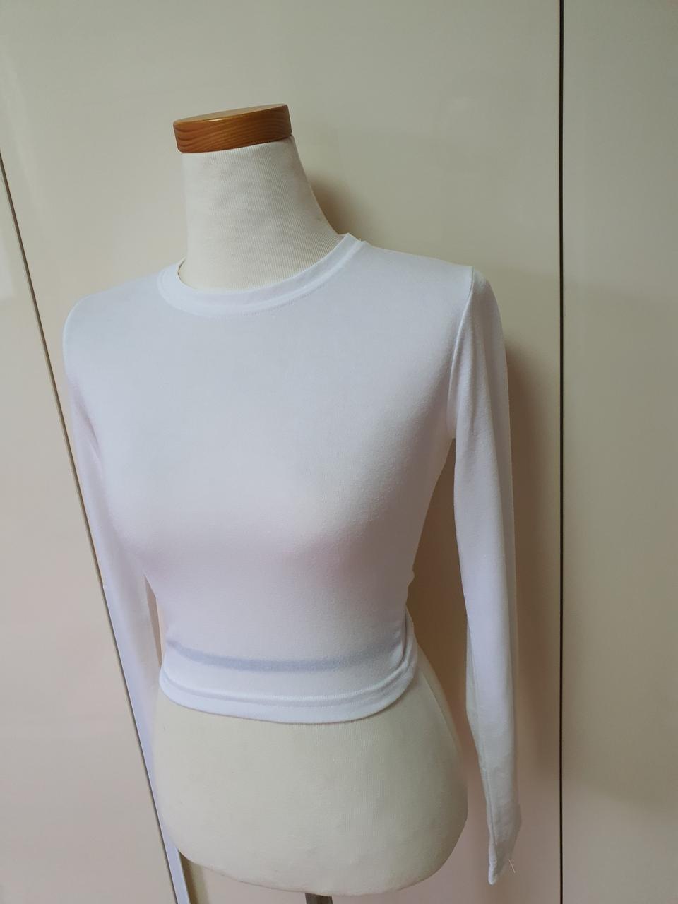 화이트 크롭티 (새상품)