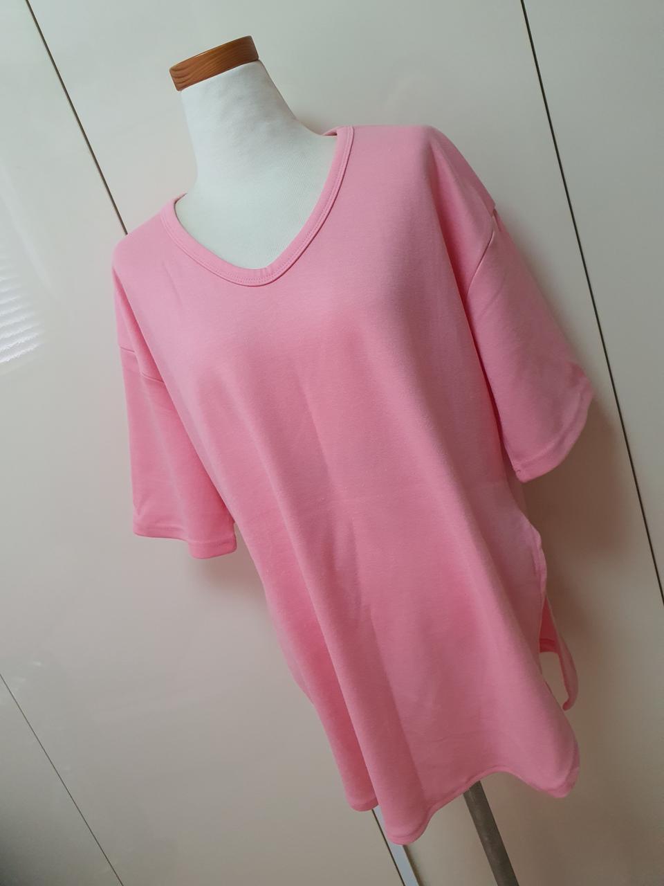 핑크 브이넥티 (새상품)