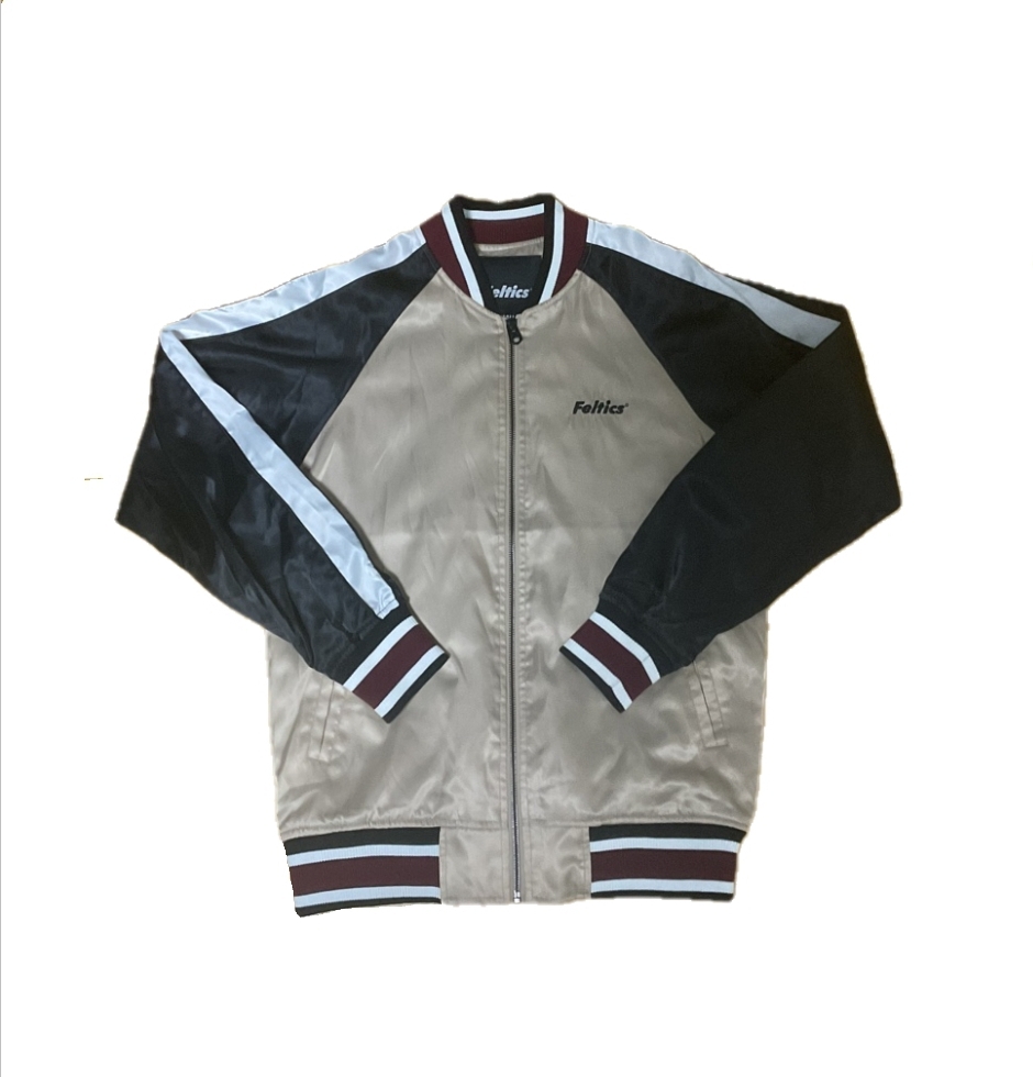 feltics 펠틱스 유광 바시티 자켓