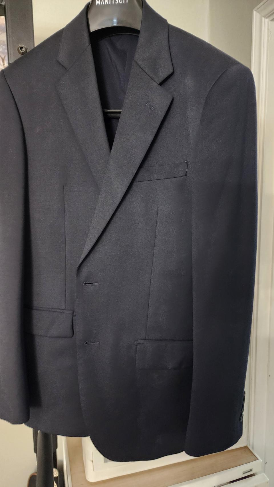 맨잇수트 네이비 정장세트 팝니다