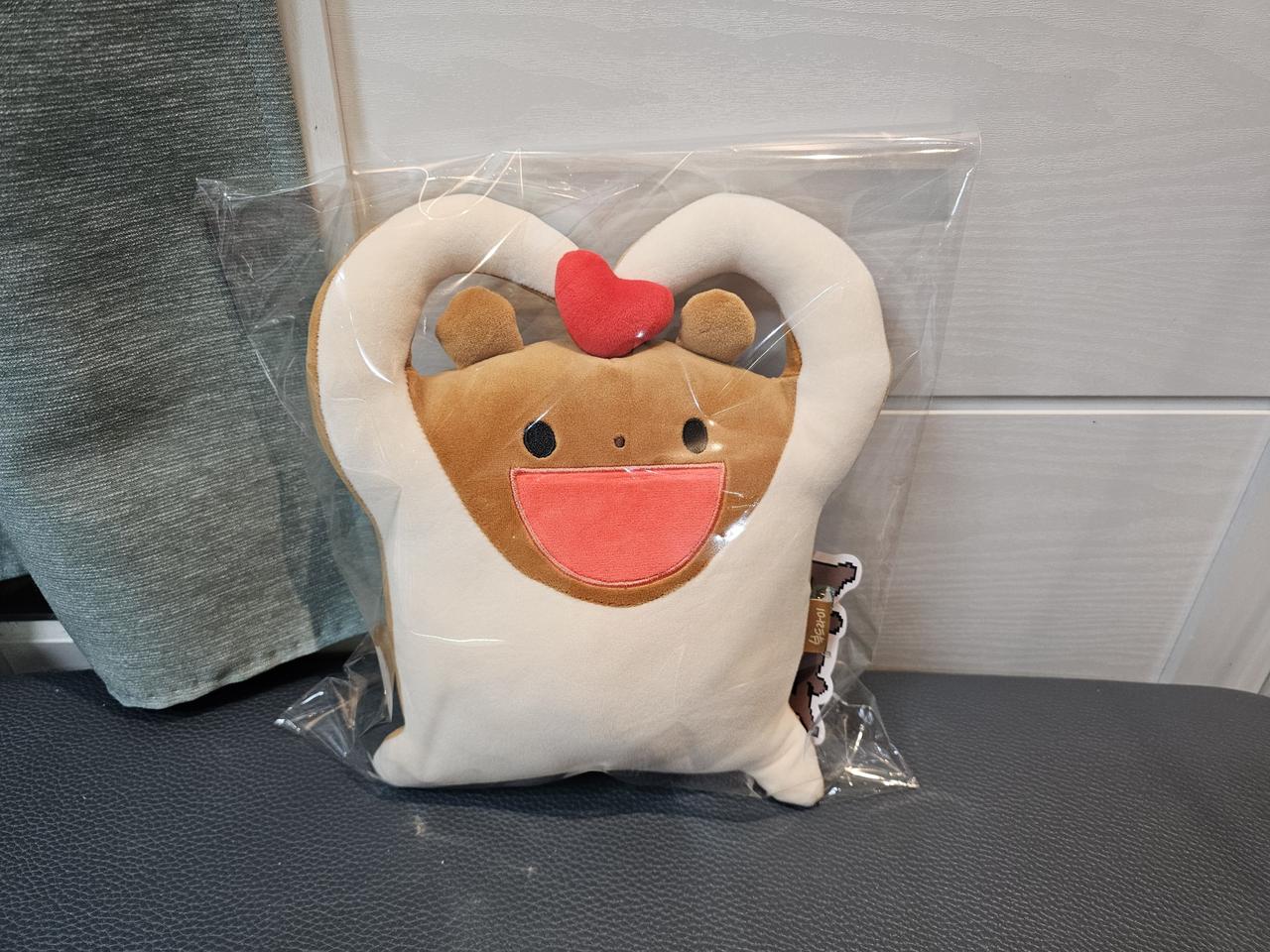 바들바들 부드라미 하트 안아줘요 중형 인형 새거 팔아요