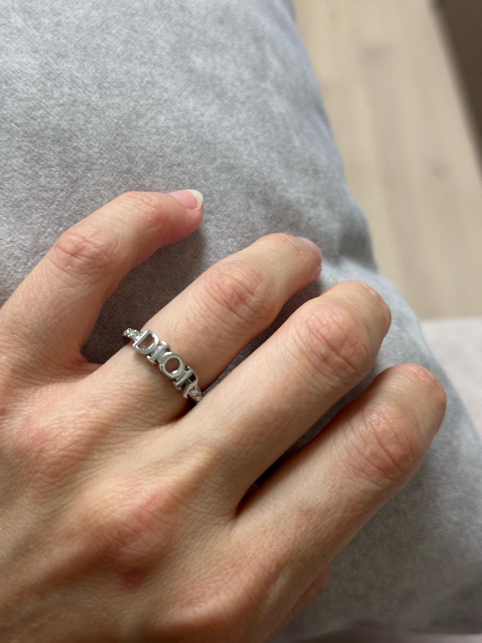 Dior 로고실버 반지