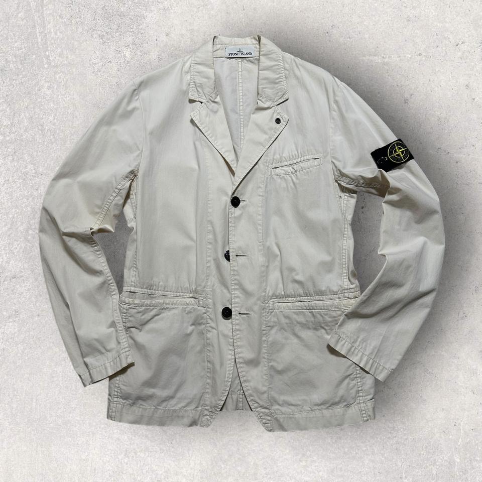 95 스톤아일랜드 텔라 블레이저 자켓 아이보리 