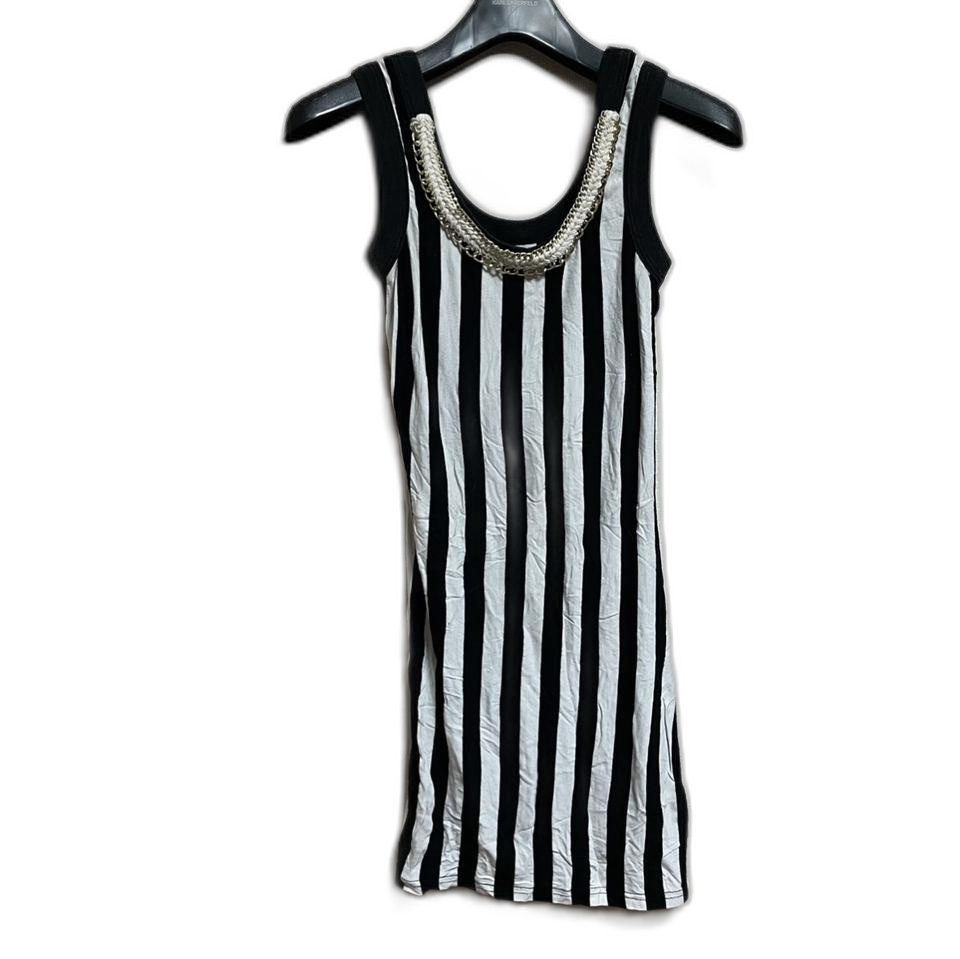 쫀쫀 스트라이프 민소매 원피스(free)