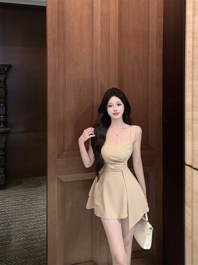 베이지 언발 나시 원피스(S)