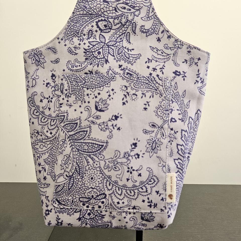 연보라 페이즐리에코백 마실가방