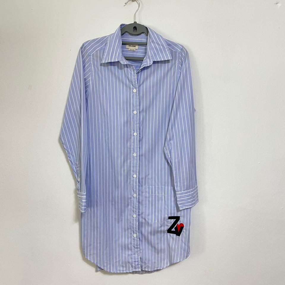 쟈딕앤볼테르 자수 포인트 셔츠 원피스 S사이즈 C408