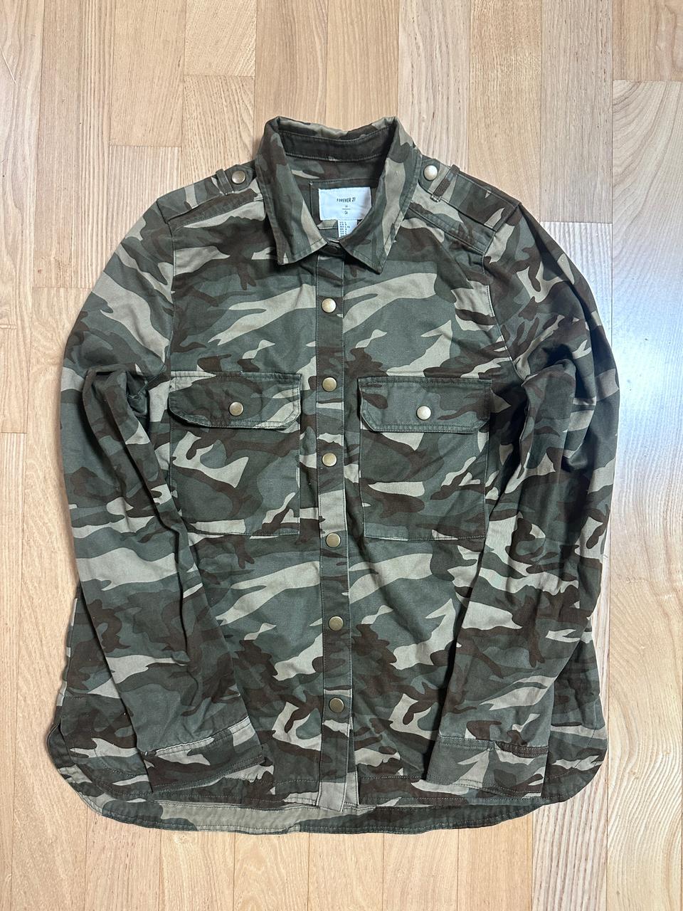 포에버21 여성 밀리터리 자켓 L