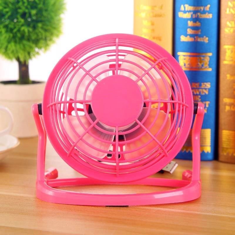 새 핑크색 차량용 USB 선풍기 휴대용 저소음 미니 전원 소음 작동 전력
