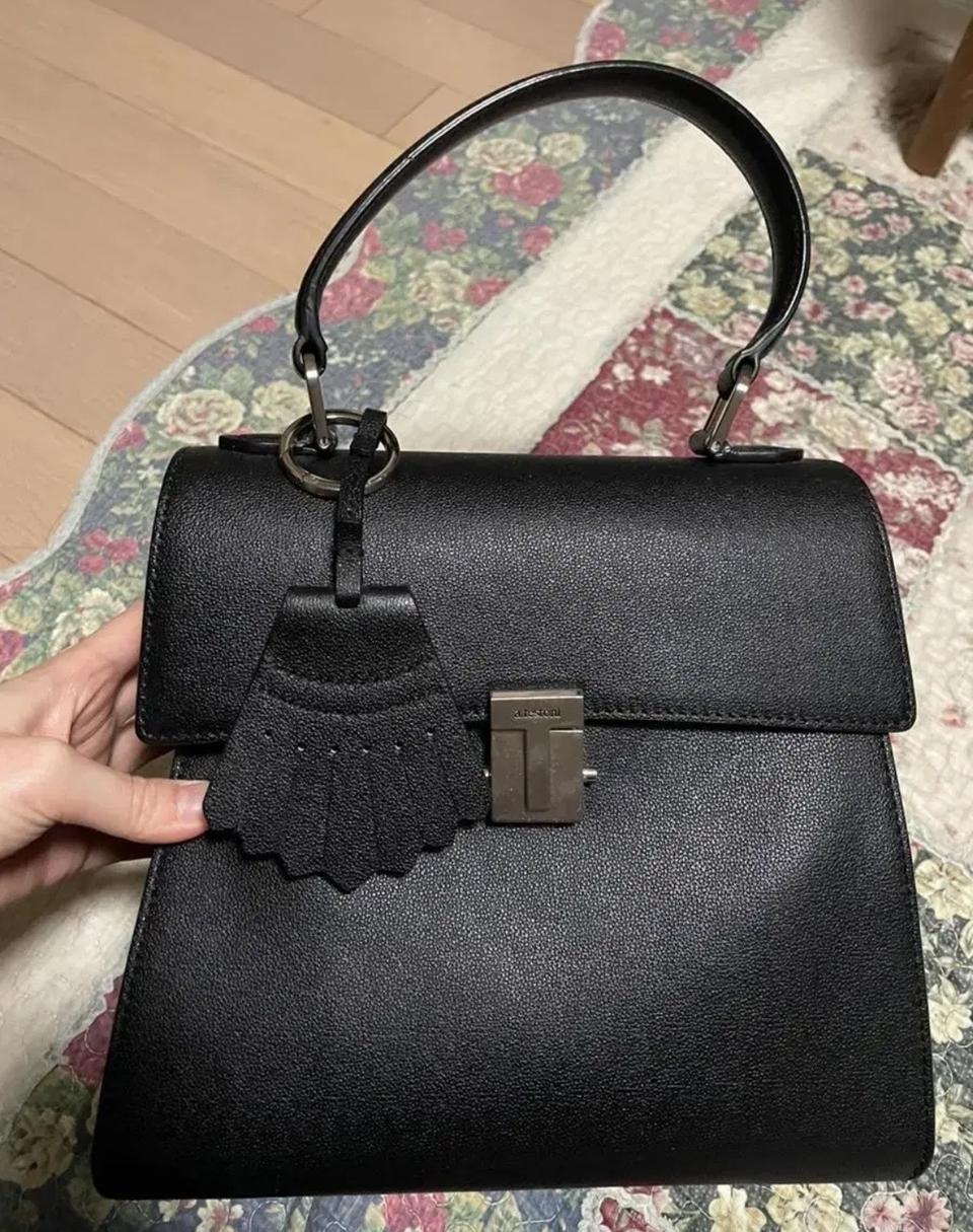 아테스토니 가죽 토트 크로스백 가방