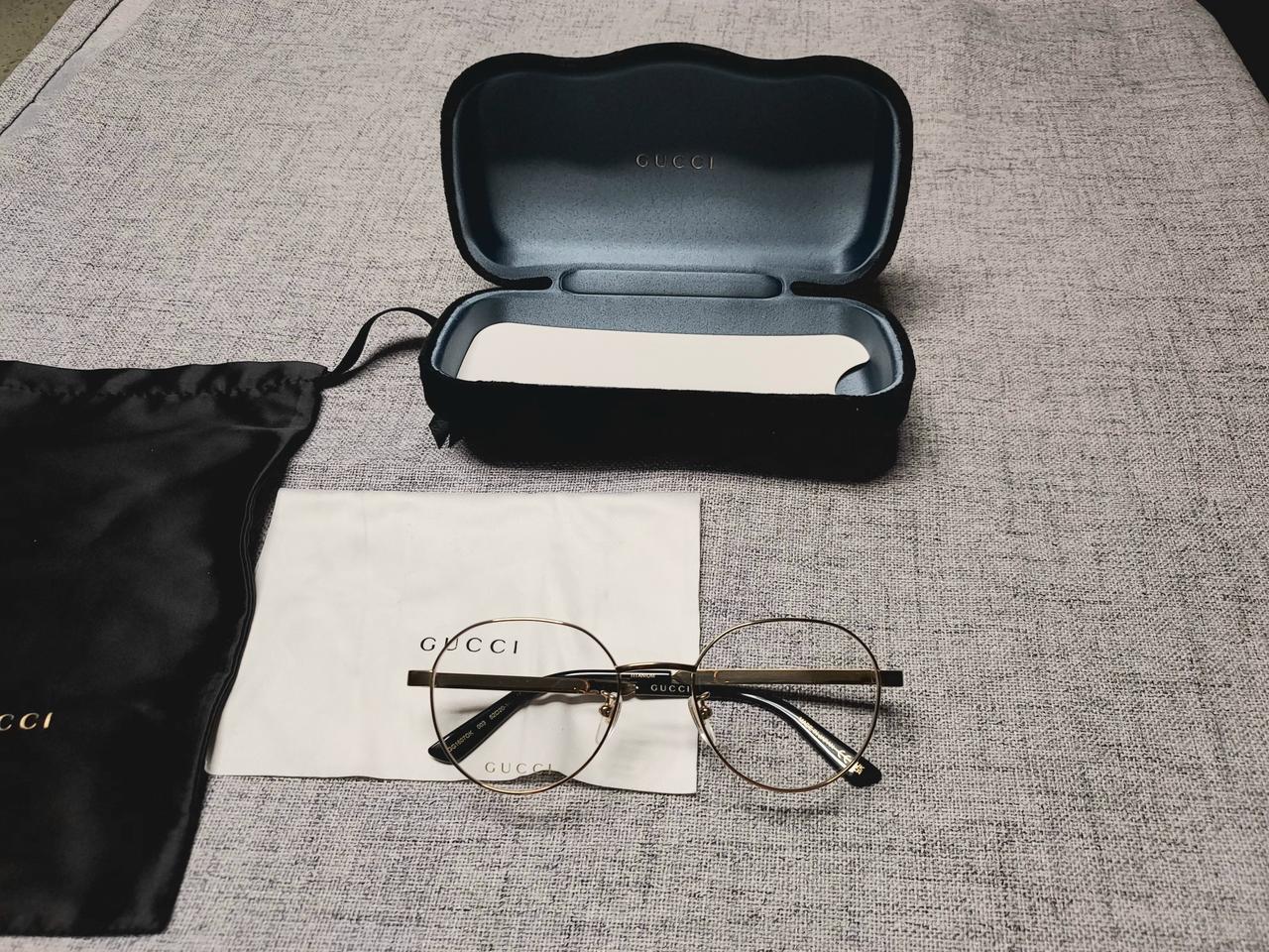 GUCCI 구찌 금테 안경.안경테