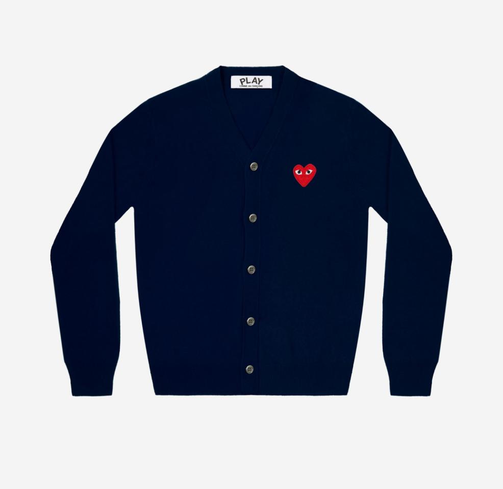 꼼데가르송 가디건 네이비 색상