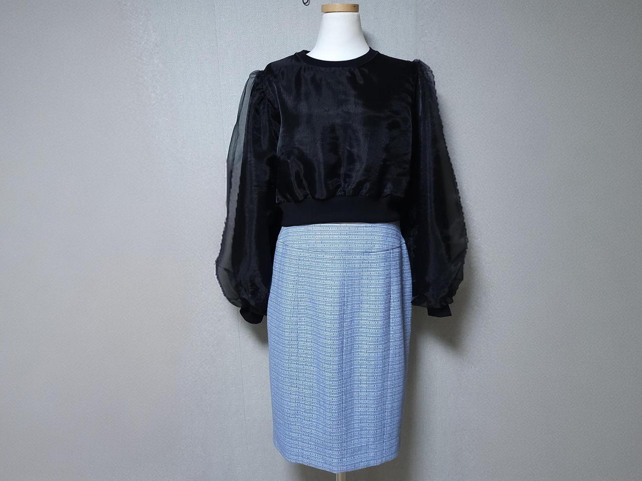 살바토레 페레가모 트위드 미디스커트 29