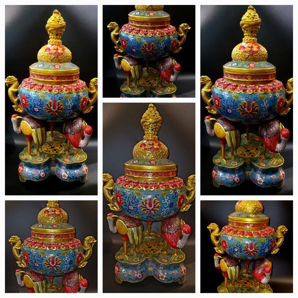 동태 법랑 향로 대형