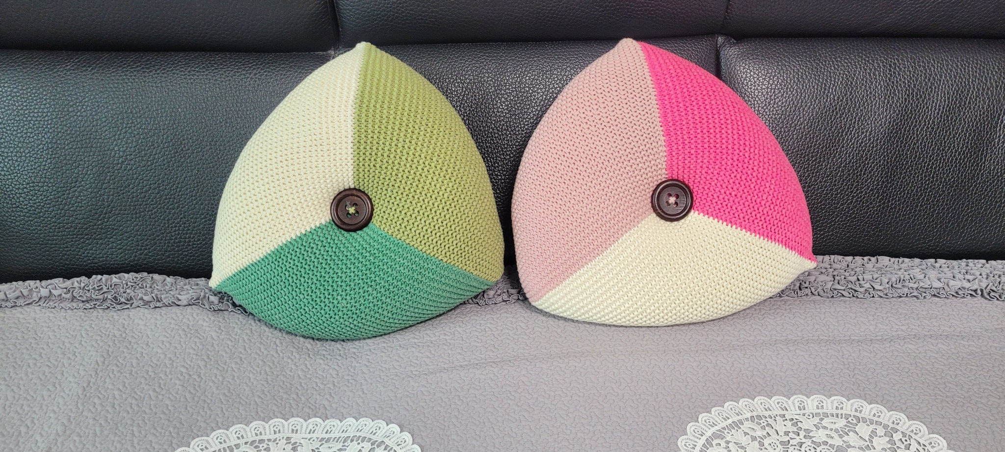 쇼파(차량) 뜨개 쿠션