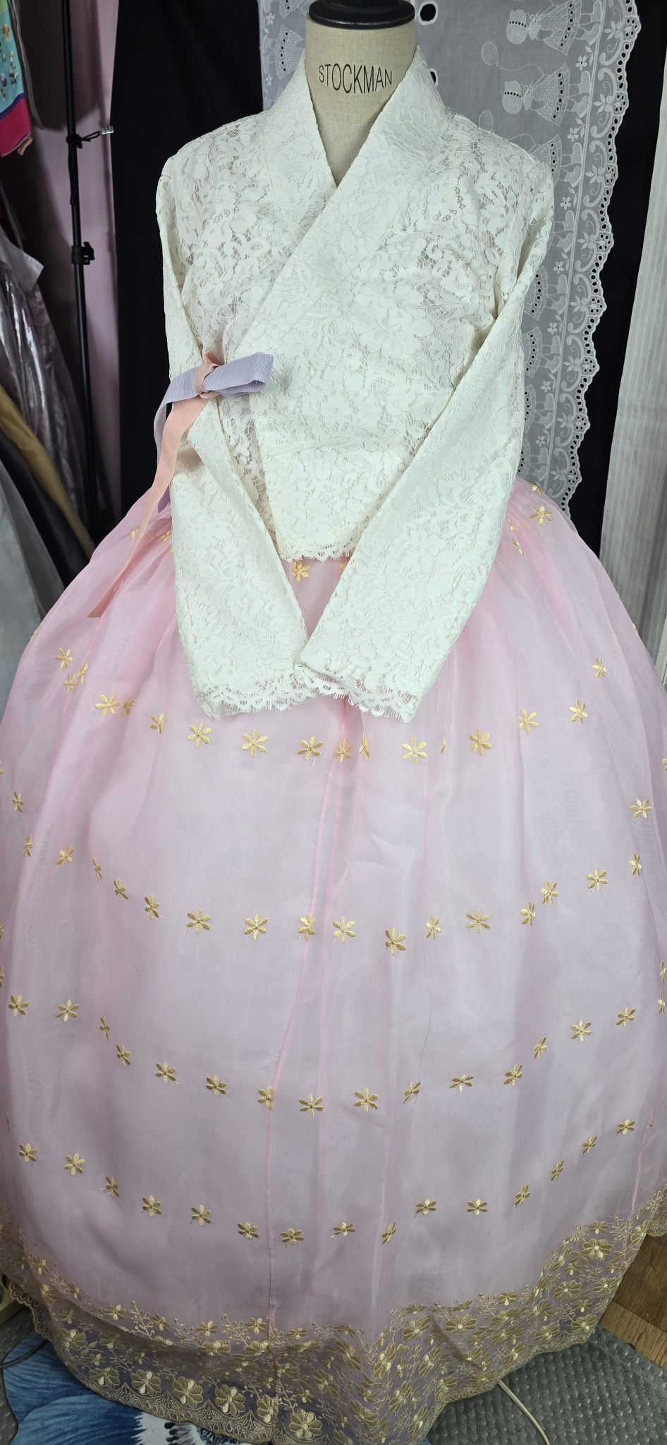 예쁜여성한복,66,레이스저고리,거의새옷입니다