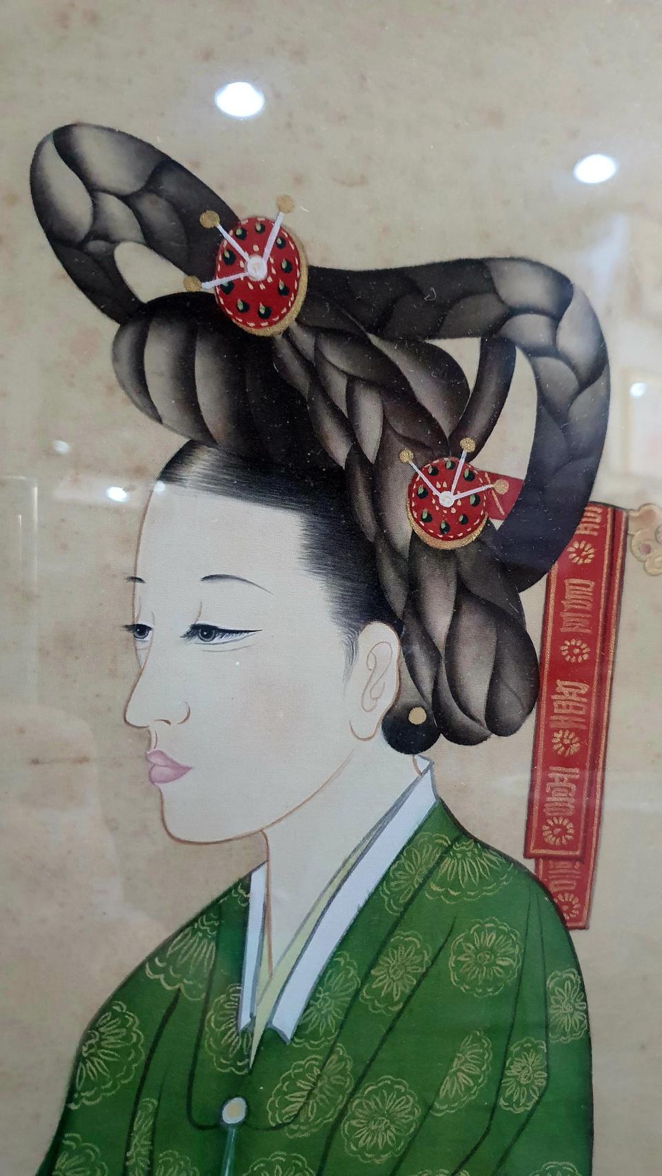 골동품 옛날그림 비단그림 인물도