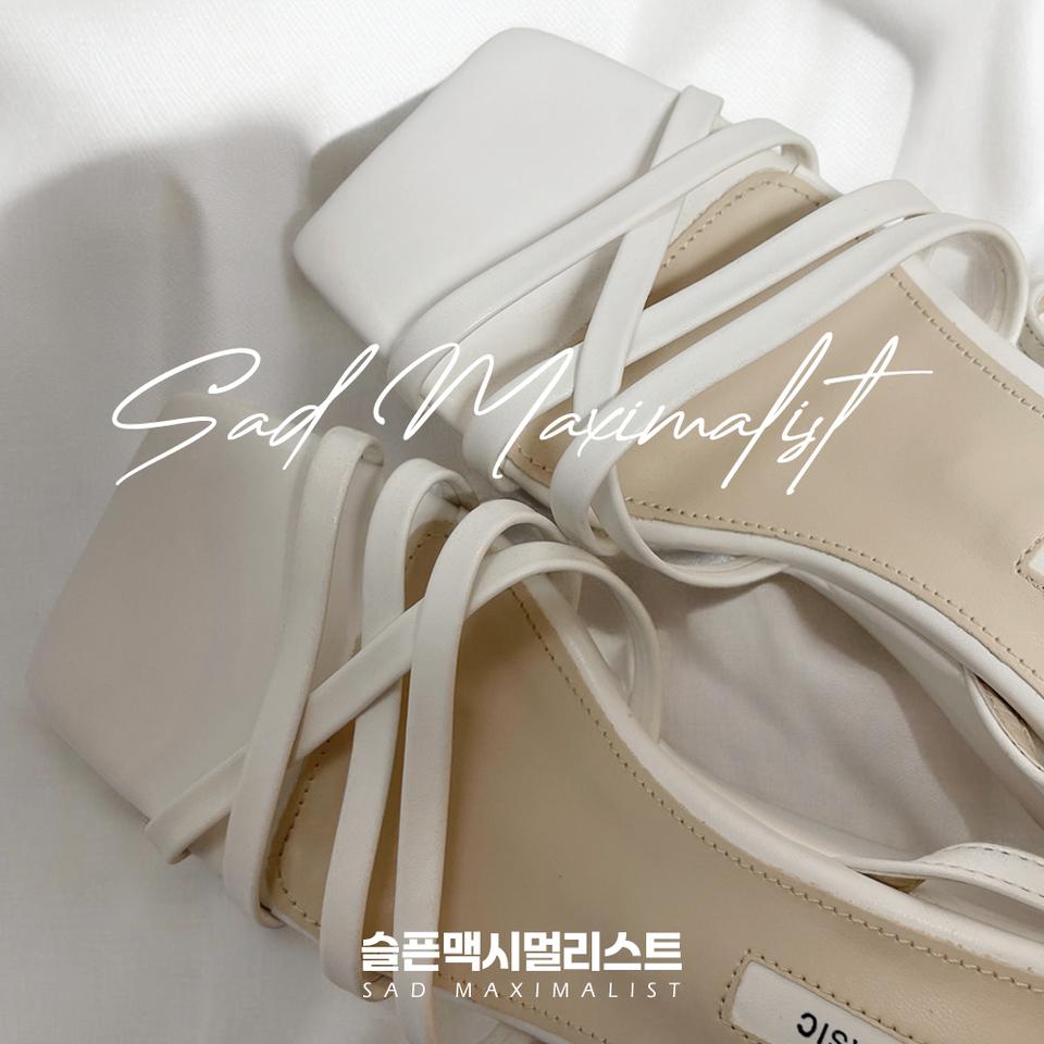235 240 250 스트랩 웨지 샌들 힐 화이트_0120 4