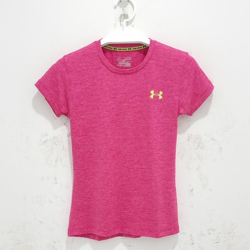 언더아머 여성 티셔츠 반팔티 트레이닝복 스포츠 의류 헬스 운동복 L