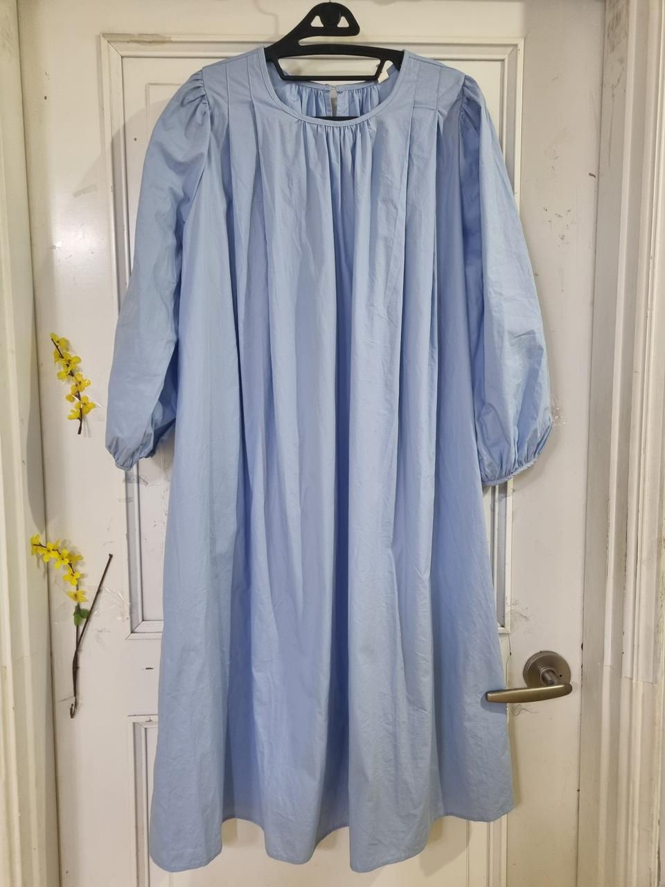 가을. 바스락 면. 롱원피스. 새상품.  77사이즈