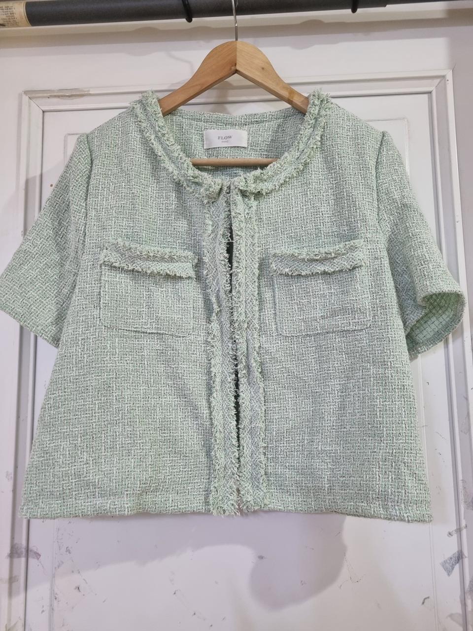 간절기. 트위드자켓.  새상품.  가슴50