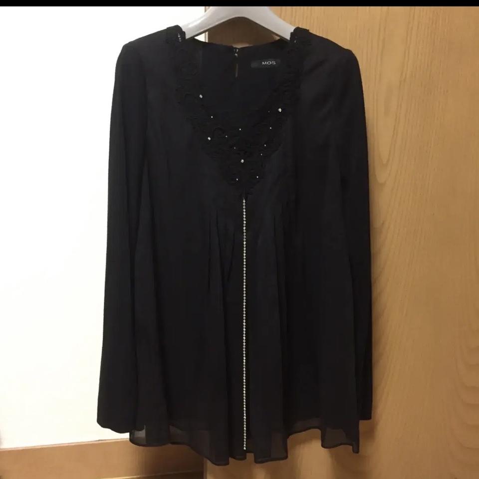 55 | 큐빅 체인 블랙 티셔츠