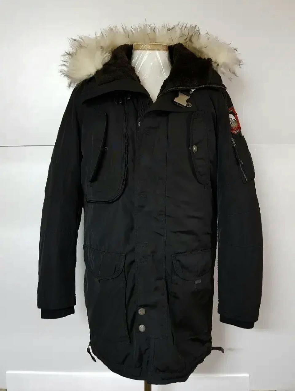 100)잭엔질 후드양털 하프패딩