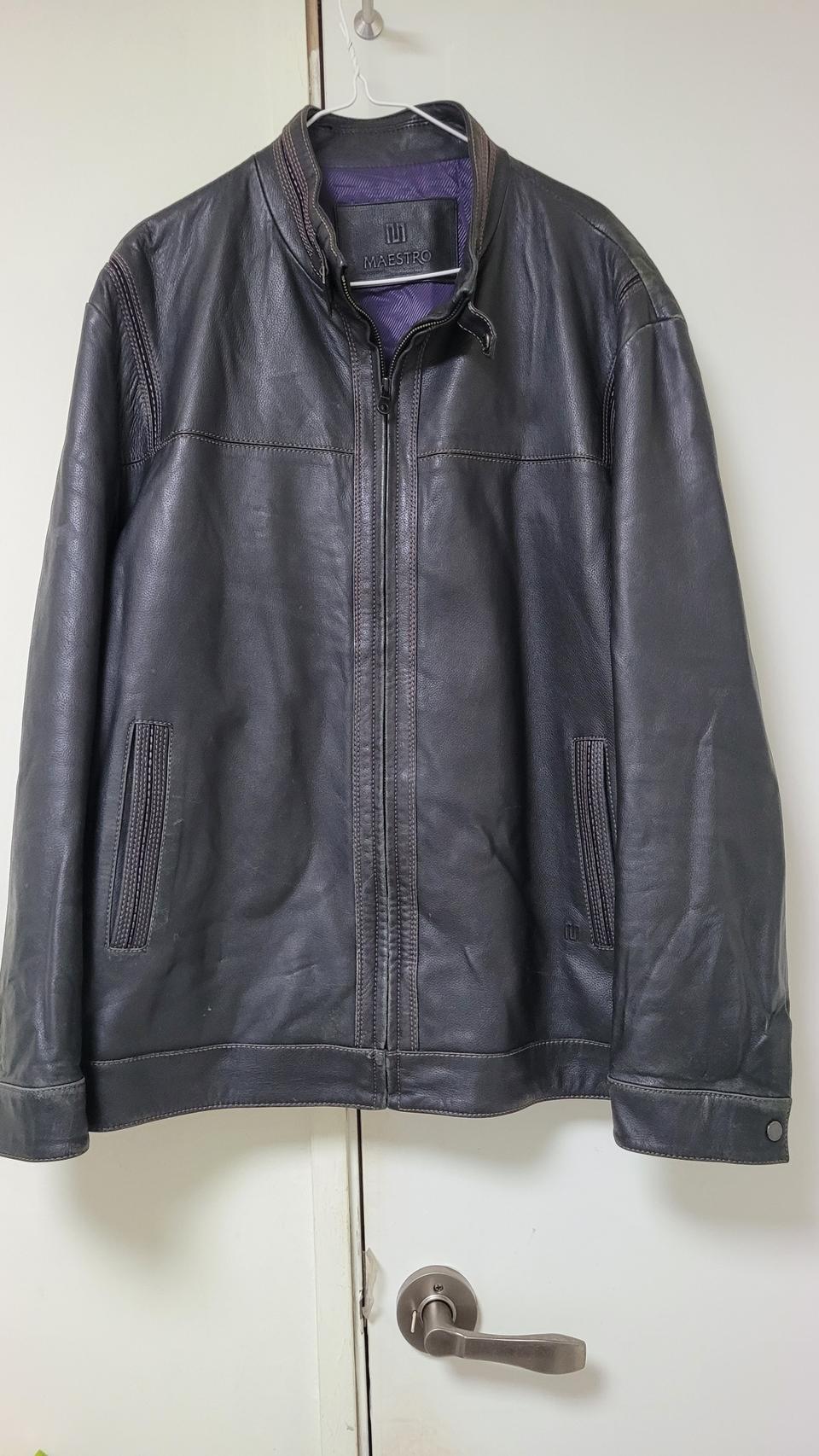  [LG패션정품-110사이즈가슴둘레 110양가죽 점퍼