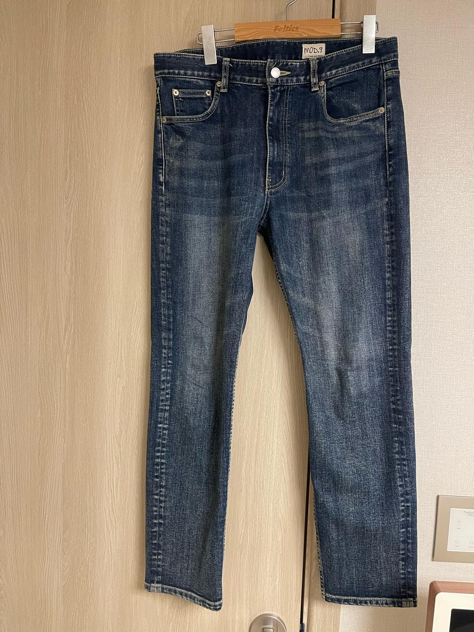 모드나인 mod4 crop 데님 32