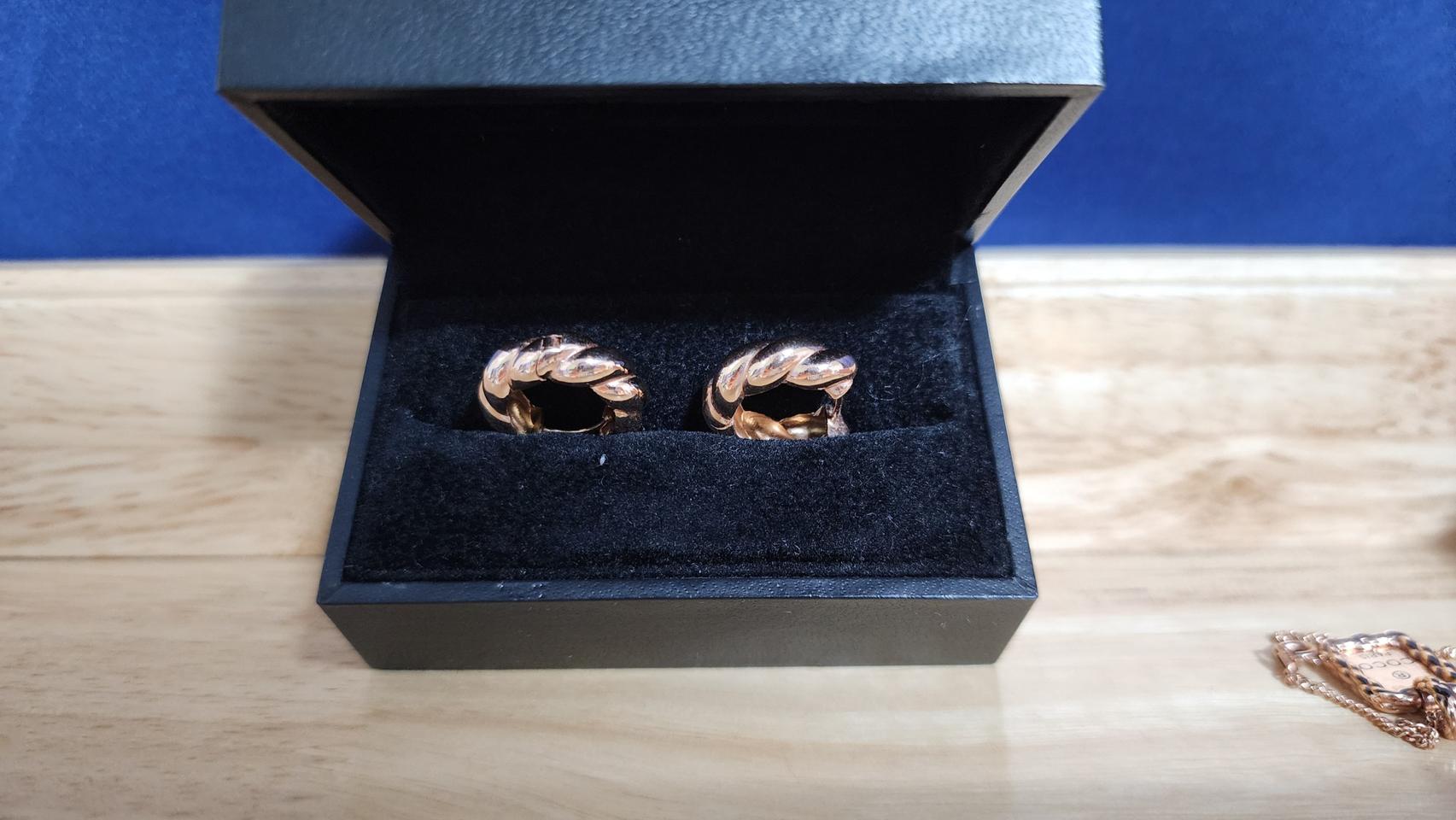 14k 원터치 꼬임 귀걸이