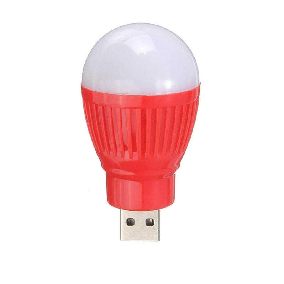 새 빨강색 차량용 USB 램프 미니 전구 휴대용 LED 조명 노트북 독서