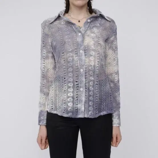 [40] 아워레가시 크로셰 코튼 셔츠