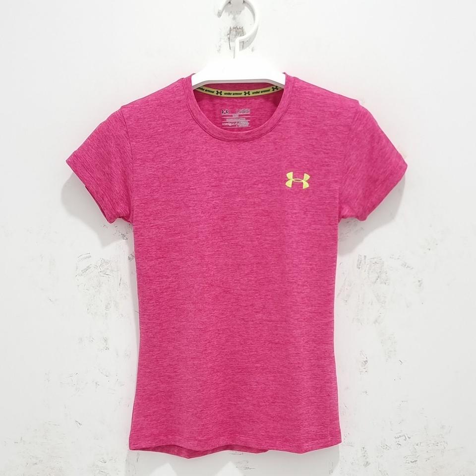 언더아머 여성 티셔츠 반팔 트레이닝복 헬스 골프 테니스 운동복 L