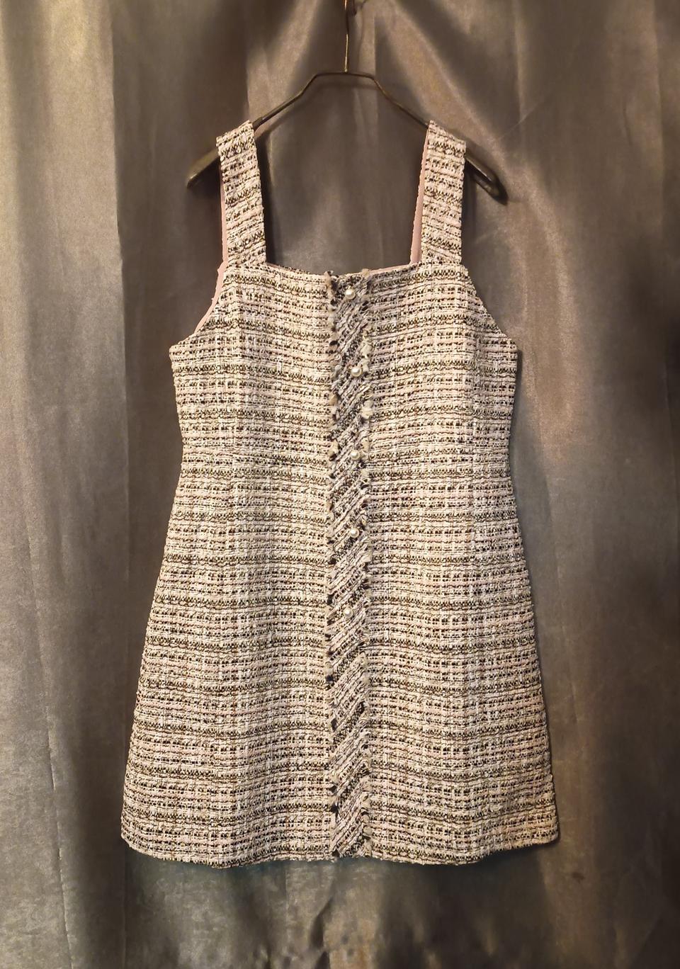 새상품) 숲 SOUP 트위드원피스 66사이즈