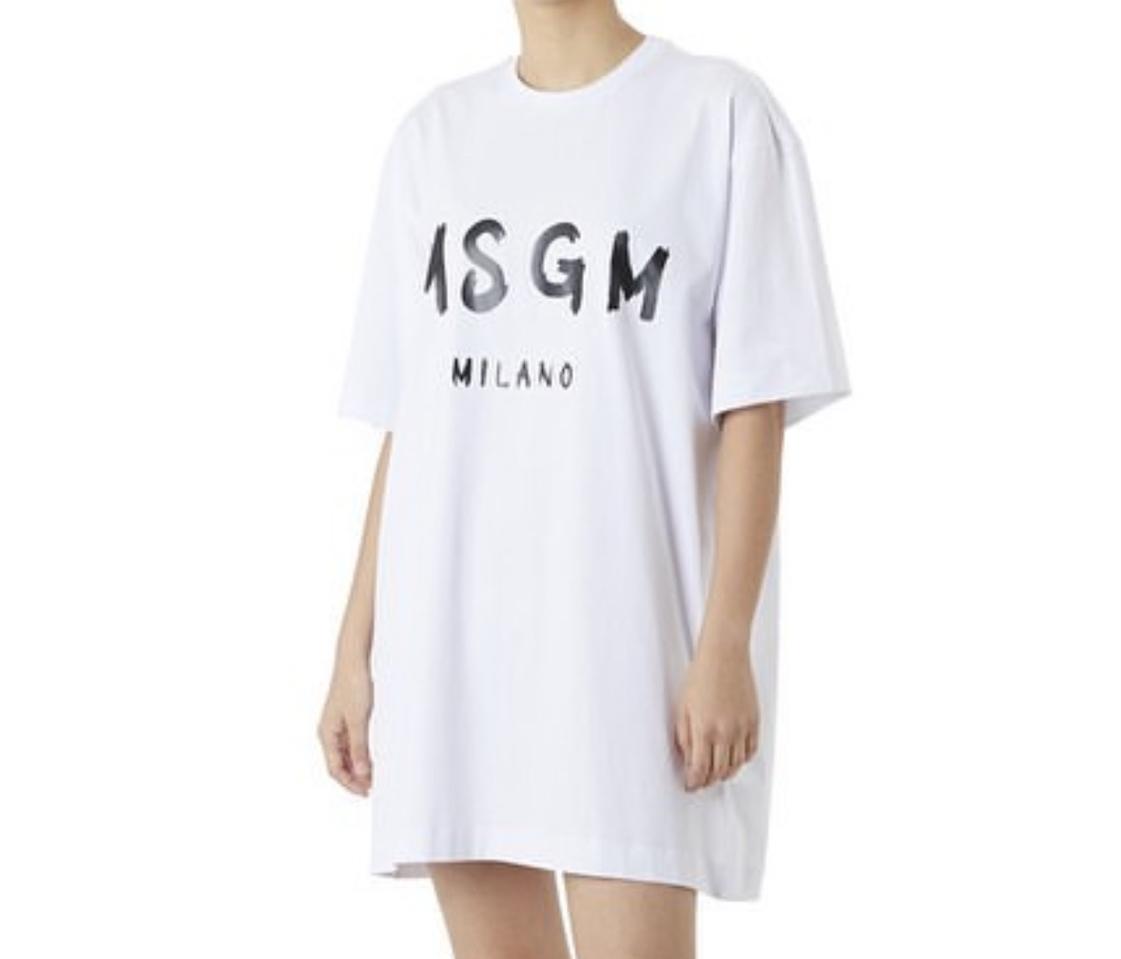 MSGM 오버핏 원피스 티셔츠