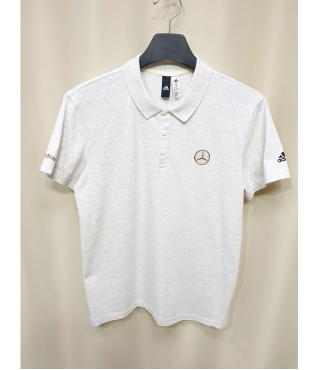 아디다스 남성 벤츠 반팔티 오트밀 100